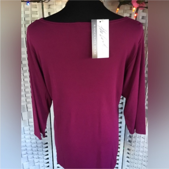 Vtg The Look by Randolph Duke Maroon Blouse Vintage Burgundy M Medium  N… - Picture 6 of 7